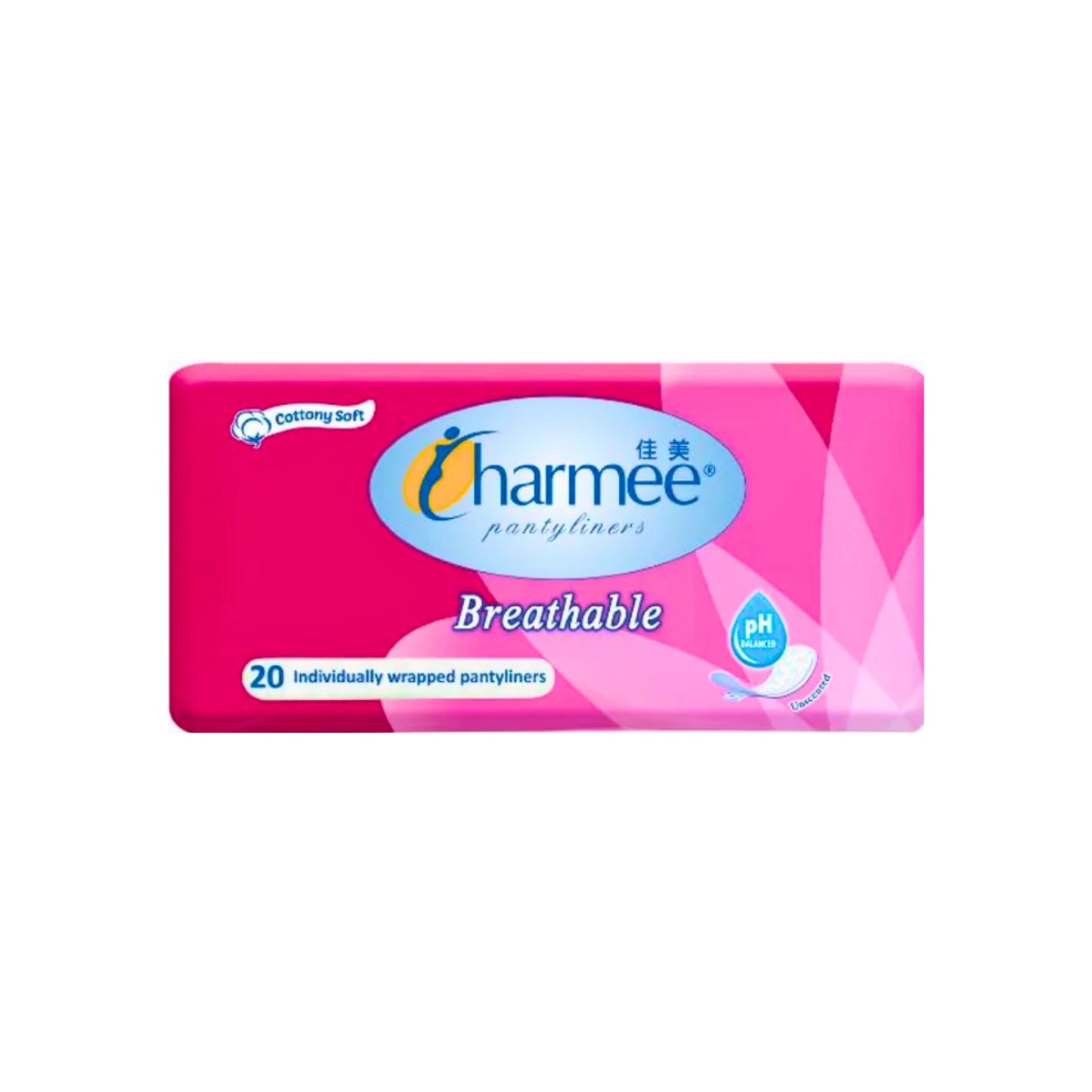 Charmee Breathable Unscented Pantyliners x 20 pcs
