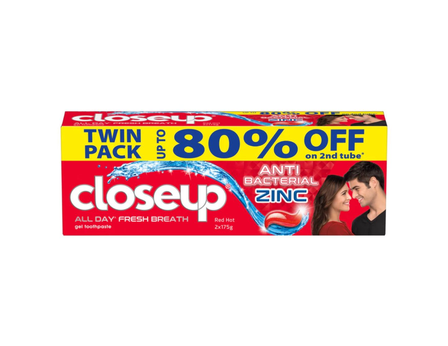 Close Up Red Hot Toothpaste 175g x 2 pcs