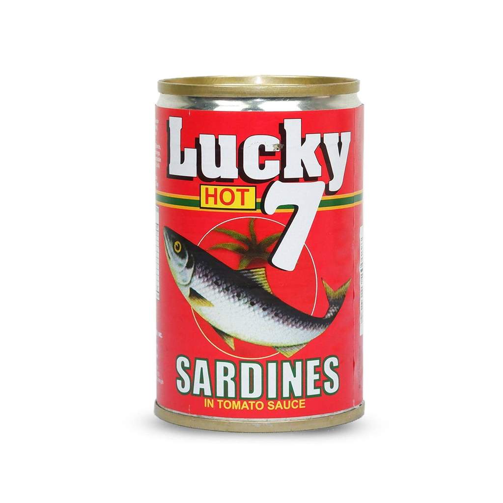 Lucky 7 Sardines in Tomato Sauce Hot Red 155g
