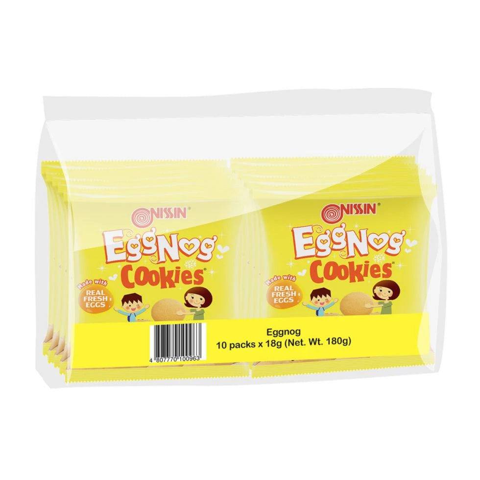 Monde Nissin Eggnog Cookies 18g x 10 Packs