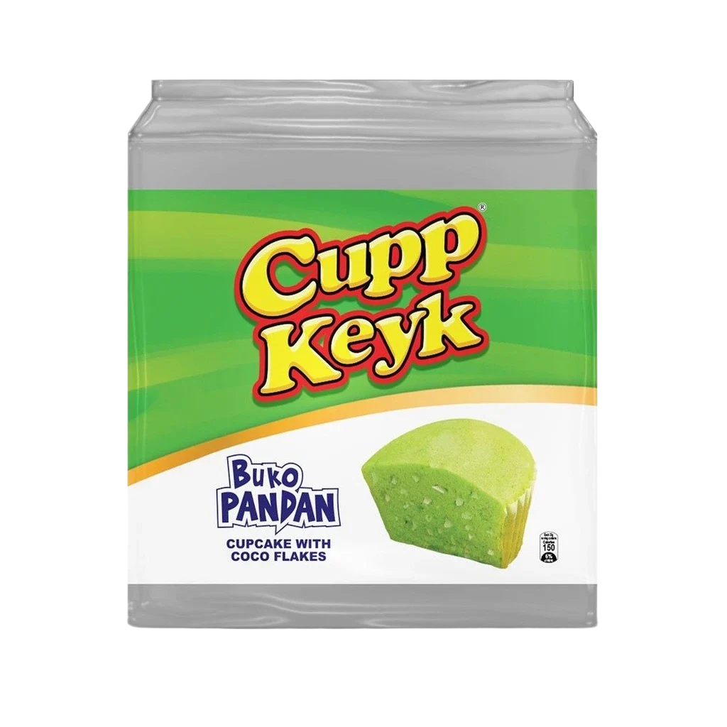 Cupp Keyk Buko Pandan Cupcake with Coco Flakes 33g x 10 pcs