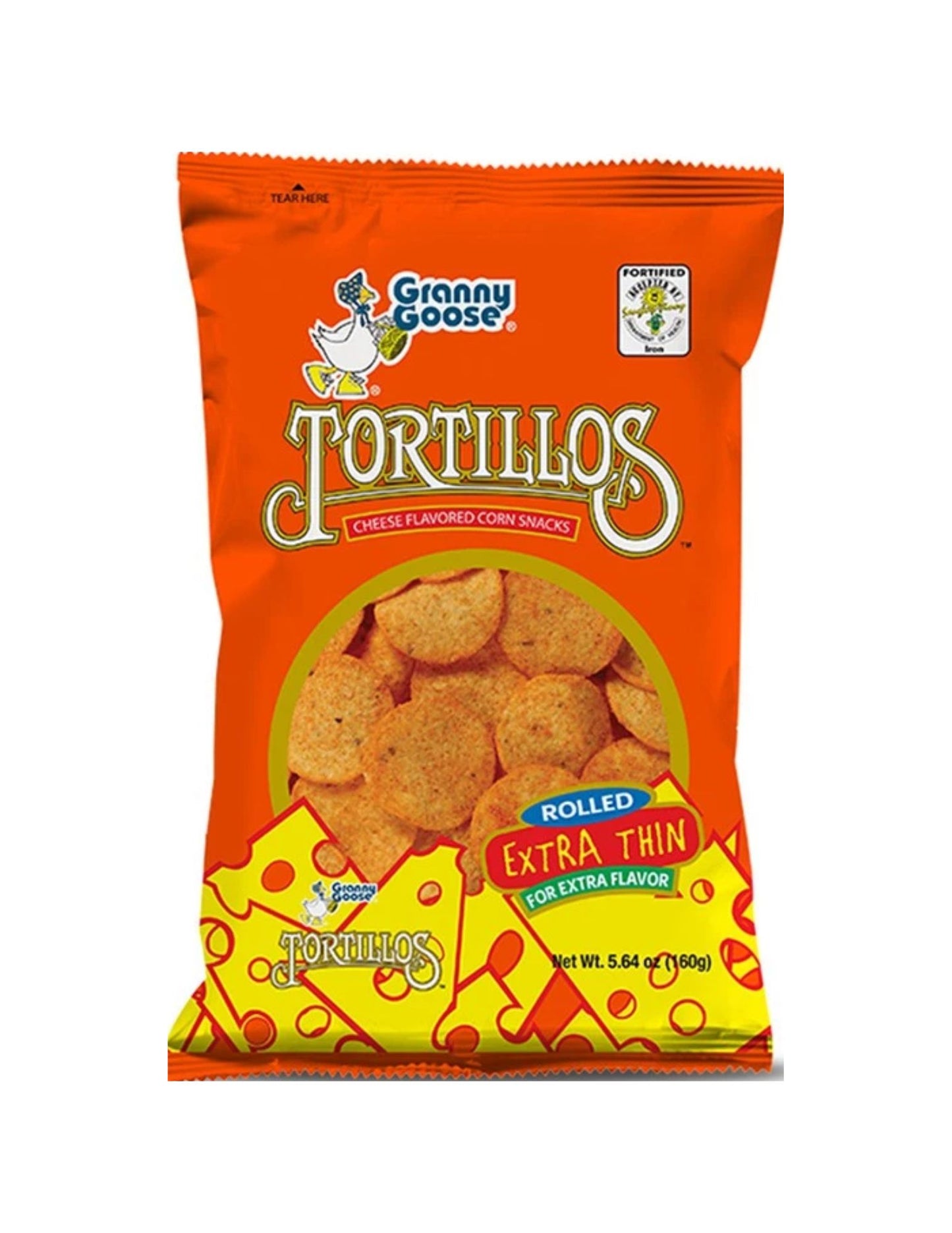 Granny Goose Tortillos Cheese Flavored Corn Snacks 160g