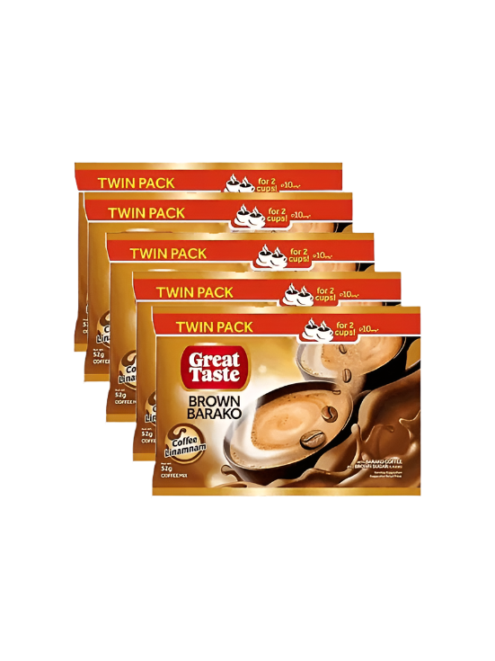 Great Taste Brown Barako Coffee Mix Twin Pack 52g x 10 pcs