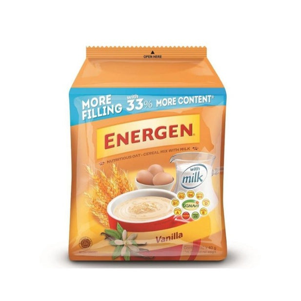Energen Cereal Drink Vanilla Mini Bag 40g x 10 Sachets
