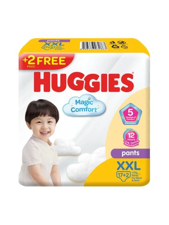 Huggies Magic Comfort Eco Baby Diapers Pants XXL 17+2 pcs
