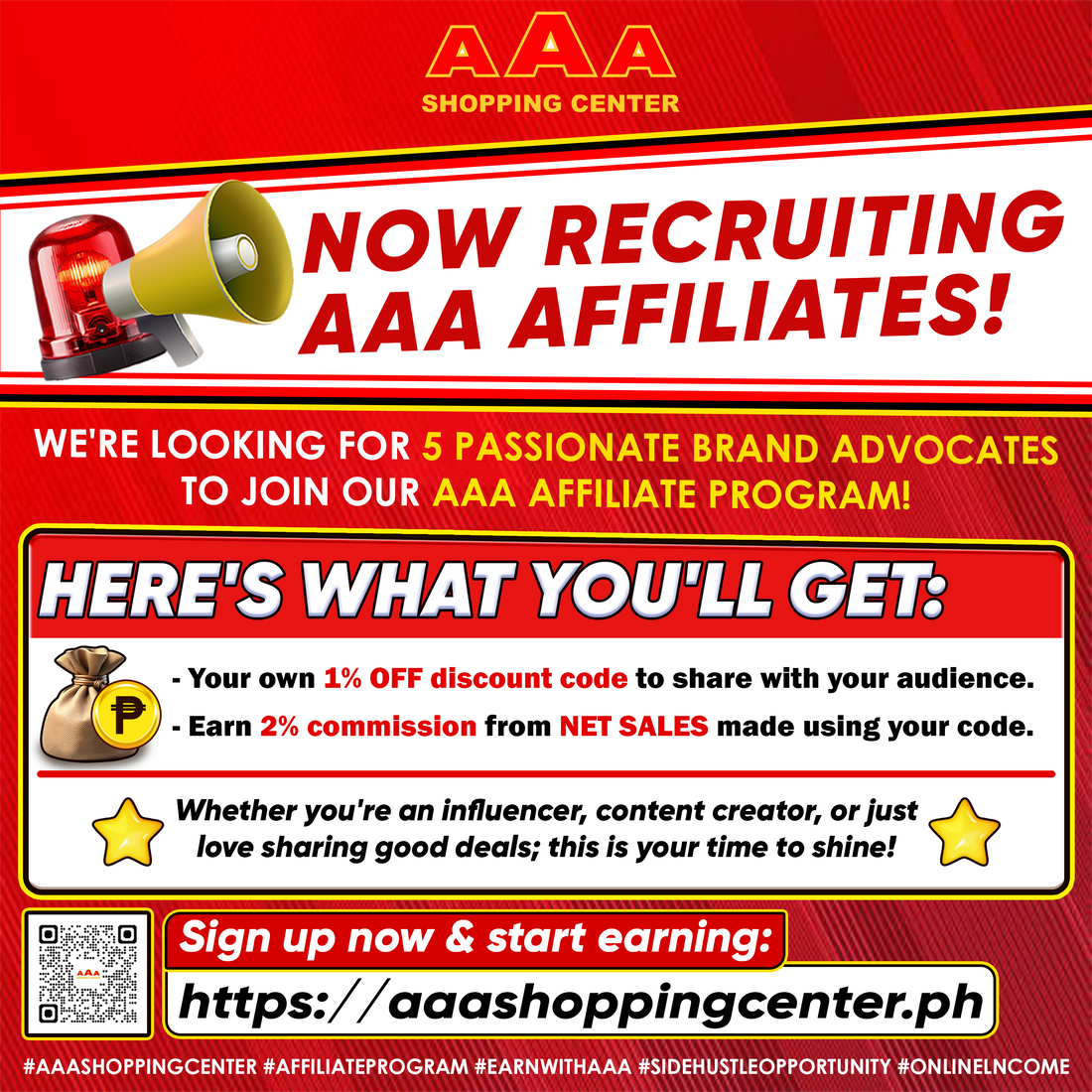 🚨 NOW RECRUITING AAA AFFILIATES! 🚨