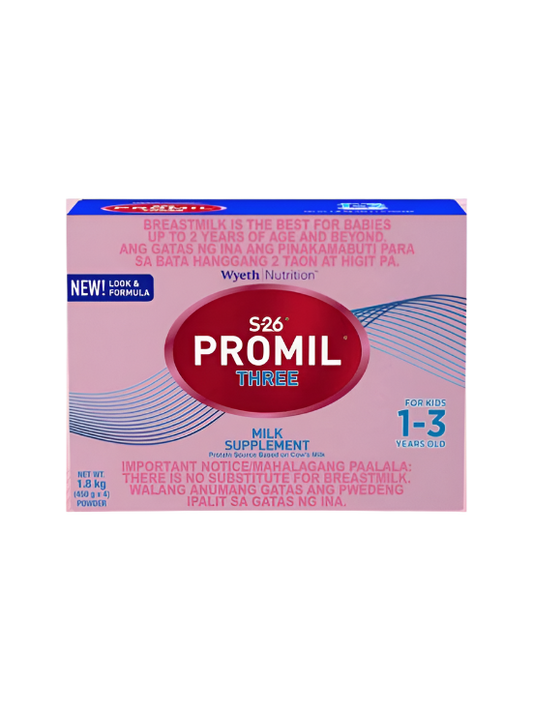 Wyeth S-26 Promil Three Milk Supplement (1-3 Years Old) 1.8kg