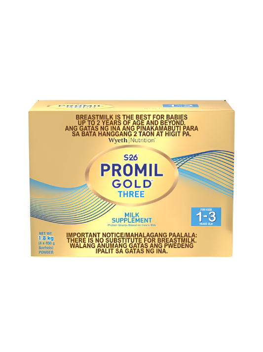 Wyeth S-26 Promil Gold Three Milk Supplement (1-3 Years Old) 1.8kg