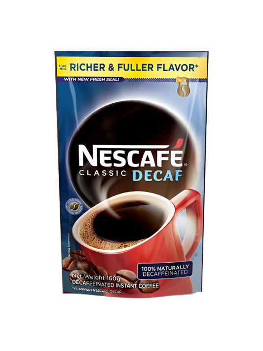 Nescafe Classic Decaf Coffee Resealable Pack 80g / 160g
