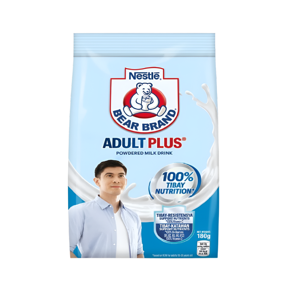 Bear Brand Adult Plus Powdered Milk 180g / 300g / 600g