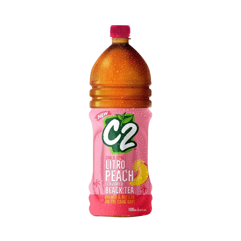C2 Peach Flavored Black Tea 1L