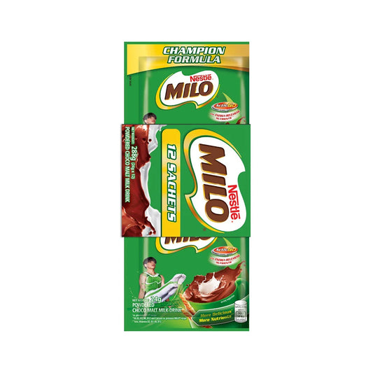 Nestle Milo Activ-Go Powdered Choco Malt Drink 24g x 12 pcs