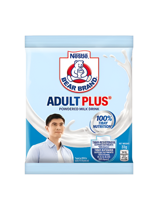 Bear Brand Adult Plus Powdered Milk 33g / 180g / 300g / 600g / 1kg