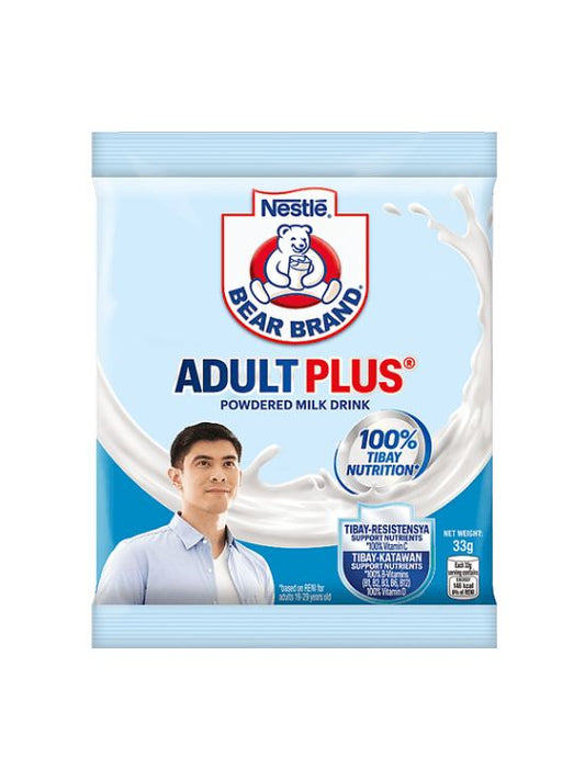 Bear Brand Adult Plus Powdered Milk 33g