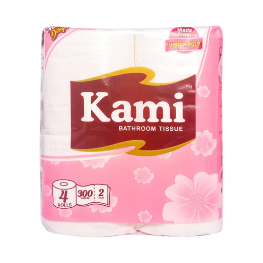 Kami Bathroom Tissue 2-Ply 150 Pulls 300 Sheets x 4 Rolls