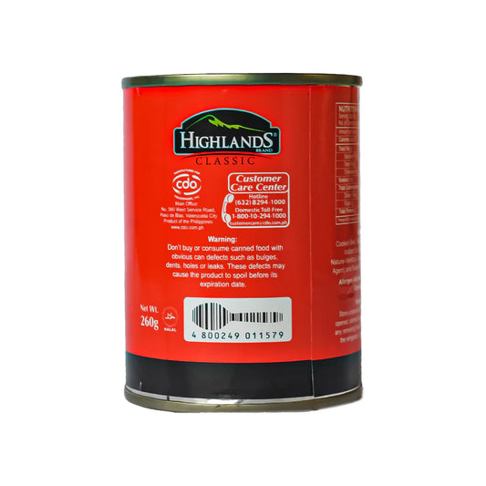 Highlands Corned Beef Classic 260g