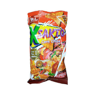 W.L. Foods Xsakto Corn Chips Spicy Pizza 58g