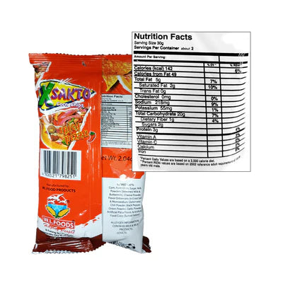 W.L. Foods Xsakto Corn Chips Spicy Pizza 58g