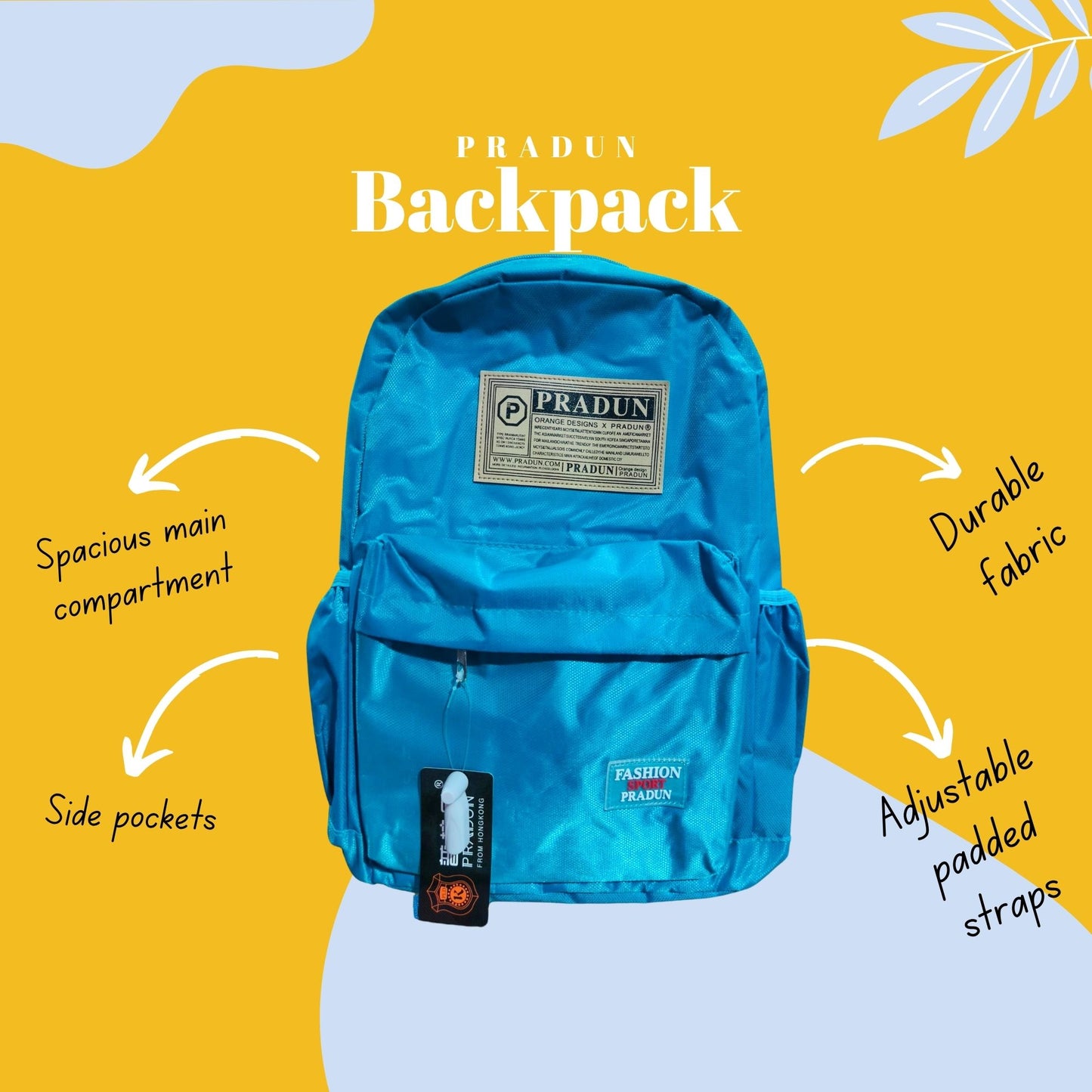 [School Sale] Pradun Teens Backpack - Classic Blue