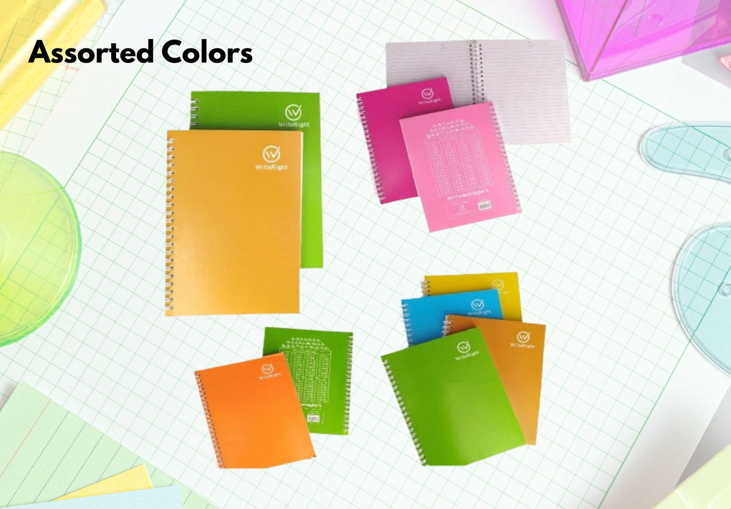 [School Sale] WriteRight University-Spiral Notebook No Cover 200 x 250mm