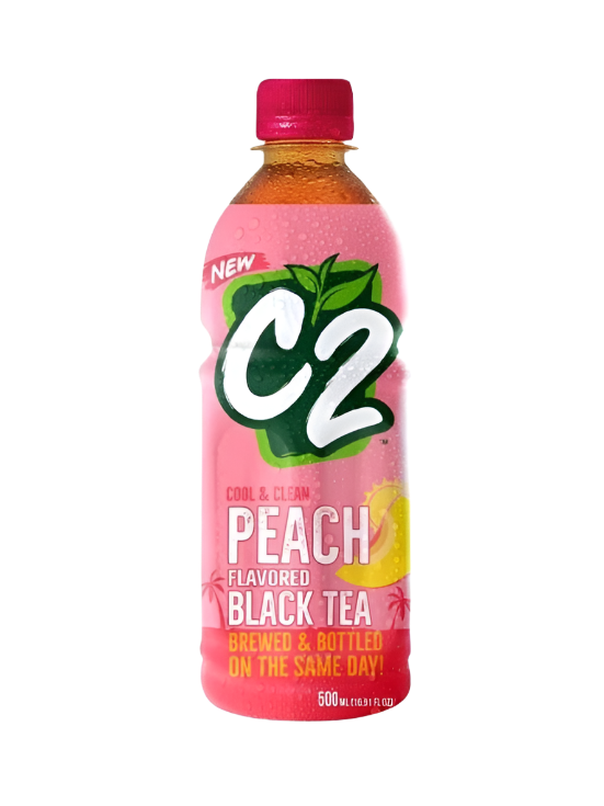 C2 Peach Flavored Black Tea 500ml