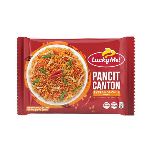 Lucky Me! Instant Pancit Canton Extra Hot Chili 75g