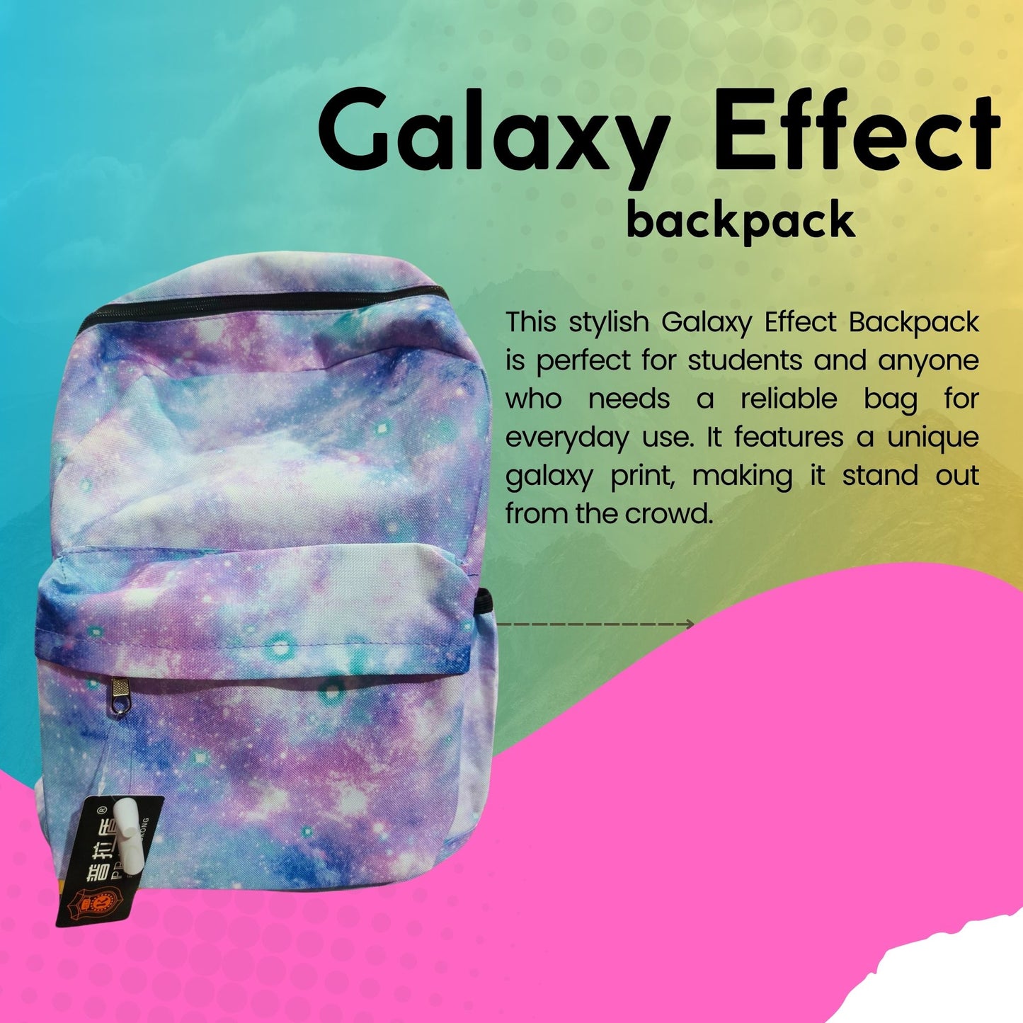 [School Sale] Pradun Teens Backpack - Galaxy