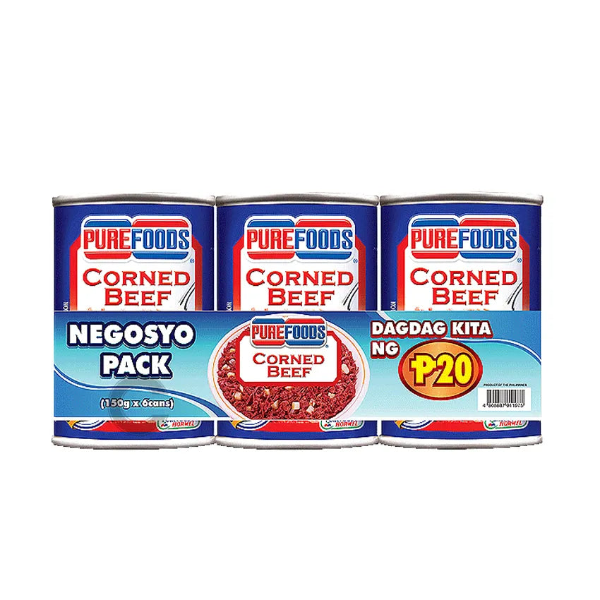 Purefoods Corned Beef Negosyo Pack 150g x 6 Cans