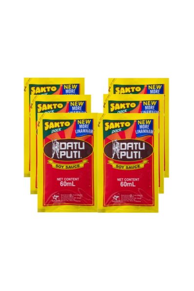 Datu Puti Soy Sauce Sakto Pack 60ml x 6 pcs