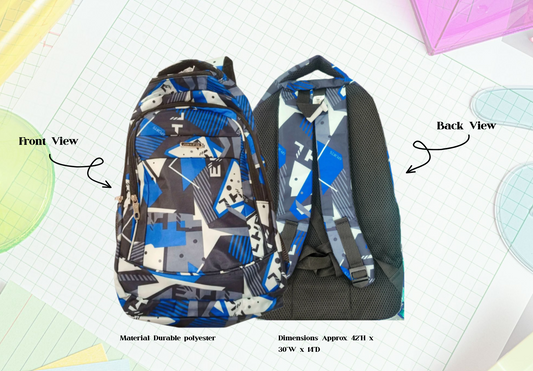 [School Sale] Jingpin Youth Graphic Backpack with Mini Pouch