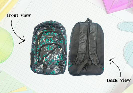 [School Sale] Fashion Trendy Graffiti Backpack - Green