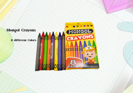 [School Sale] Mongol Crayons 8 Colors