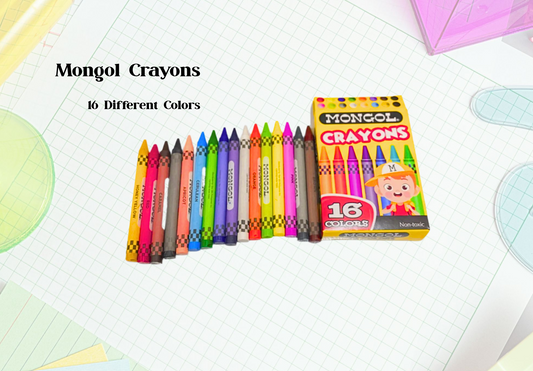 [School Sale] Mongol Crayons 16 Colors