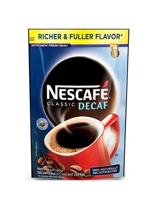 Nescafe Classic Decaf Coffee Resealable Pack 80g / 160g