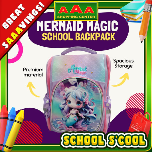 [School Sale] Kids Backpack - Mermaid Magic