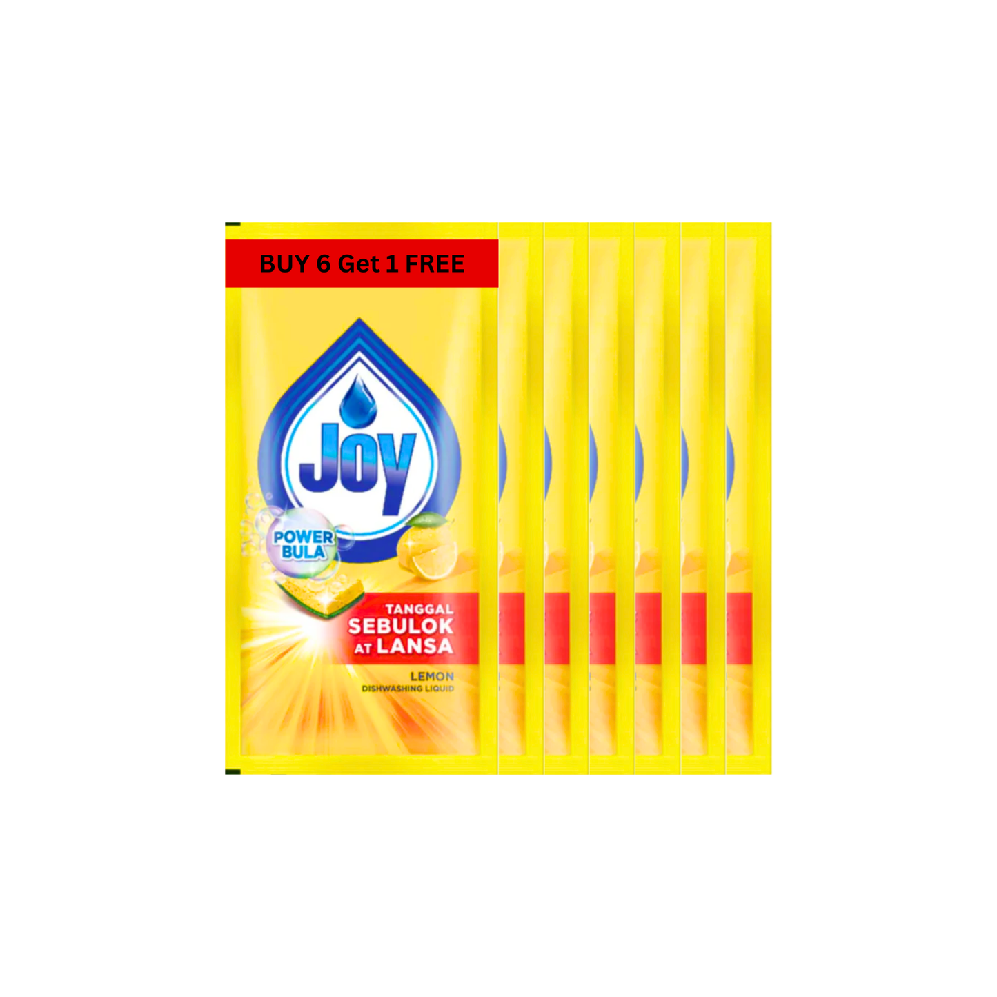 (Buy 6 Get 1 Free) Joy Ultra Lemon Dishwashing Liquid Sachet 40ml