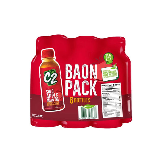 C2 Solo Apple Flavored Green Tea Drink Baon Pack 230ml x 6 pcs