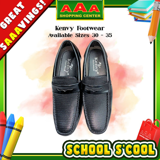 [School Sale] Kenvy Footwear Men's Black Formal Shoes