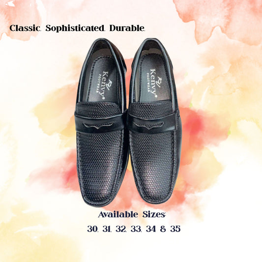[School Sale] Kenvy Footwear Men's Black Formal Shoes
