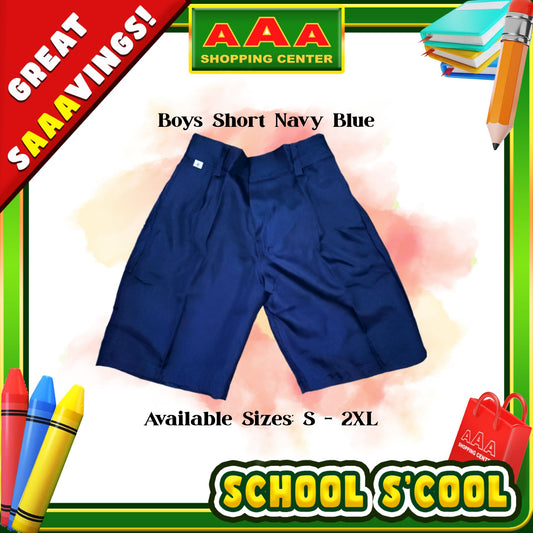 [School Sale] Boys School Uniform Shorts – Navy Blue