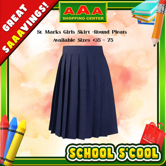 [School Sale] St. Marks Katrina Girls Skirt – Round Pleats