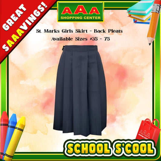 [School Sale] St. Marks Katrina Girls Skirt – Back Pleats