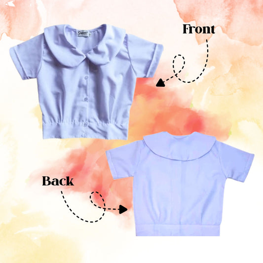 [School Sale] St. Marks Katrina Girls Blouse – Baby Collar