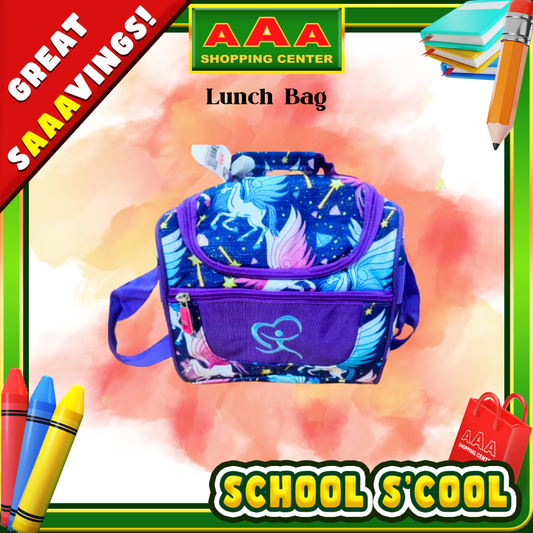 [School Sale] Lunch Bag – Dreamy Unicorn in Violet