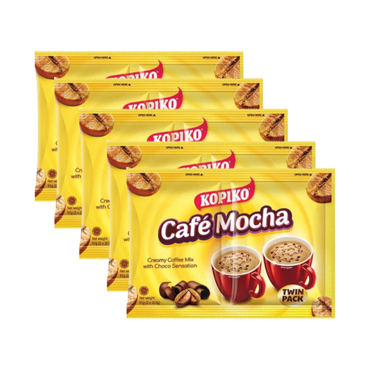 Kopiko Cafe Mocha Twin Pack 51g x 5 Sachets