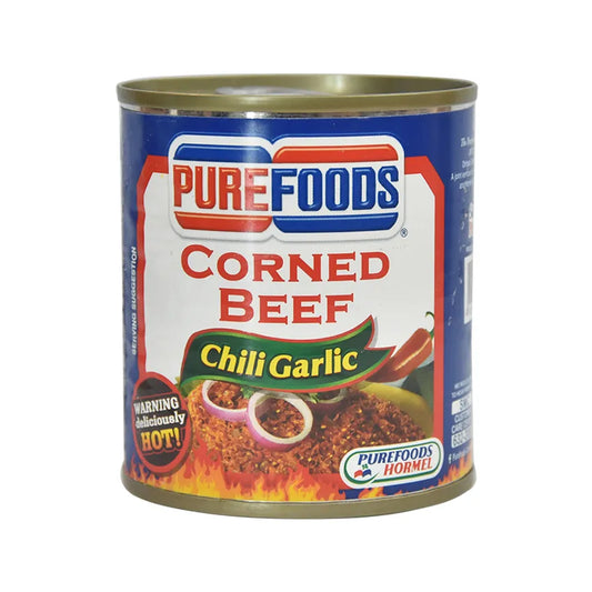 Purefoods Corned Beef Chili Garlic 210g