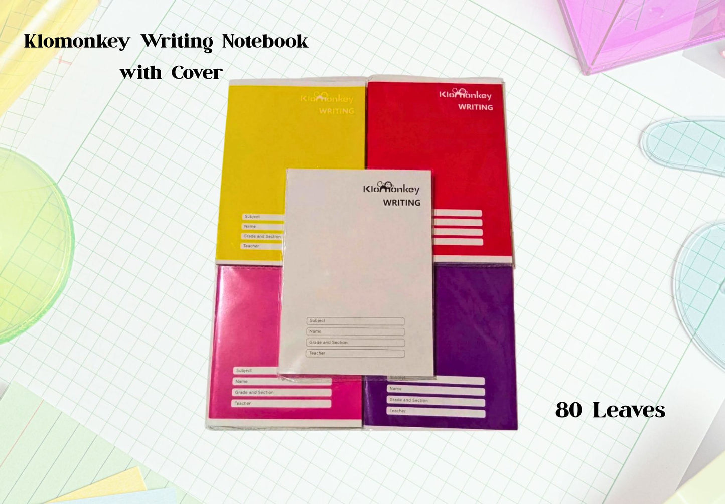 [School Sale] KloMonkey Writing Notebook with Cover