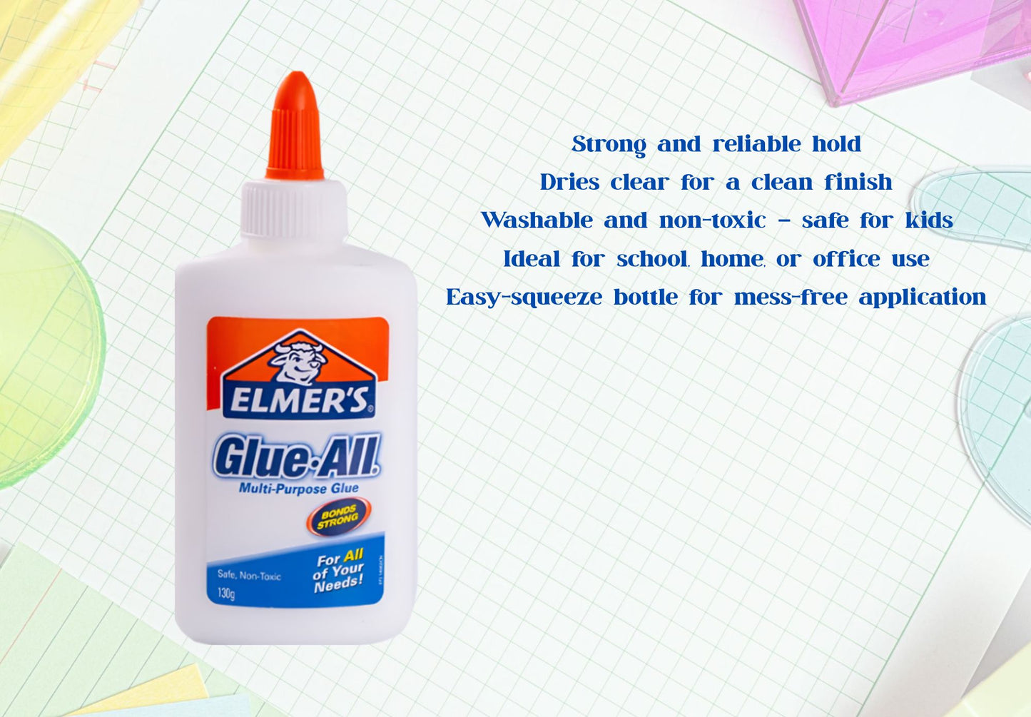 [School Sale] Elmer’s Glue – Multi-Purpose School Glue 130ml