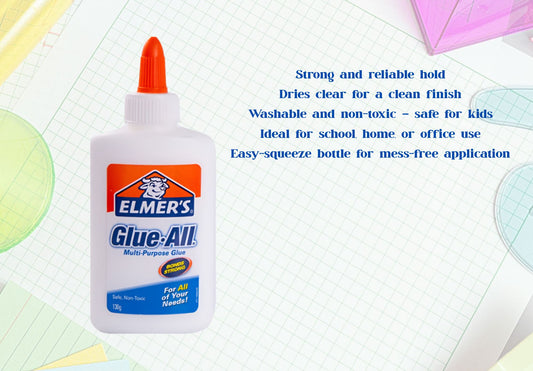 [School Sale] Elmer’s Glue – Multi-Purpose School Glue 130ml