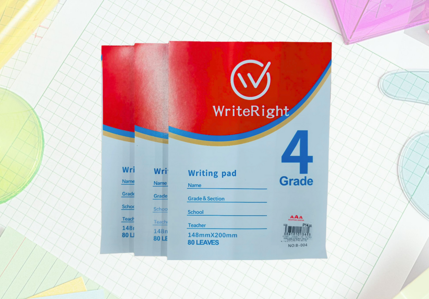 [School Sale] WriteRight Grade 4 Writing Paper x 80 Leaves